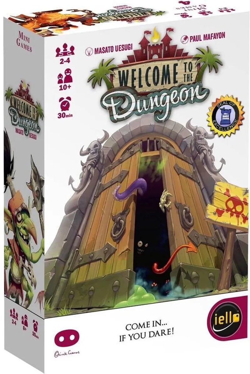 bordspel Welcome to the Dungeon - Avontuurlijk kaartspel 2-4 spelers. fra Asmodee – æske