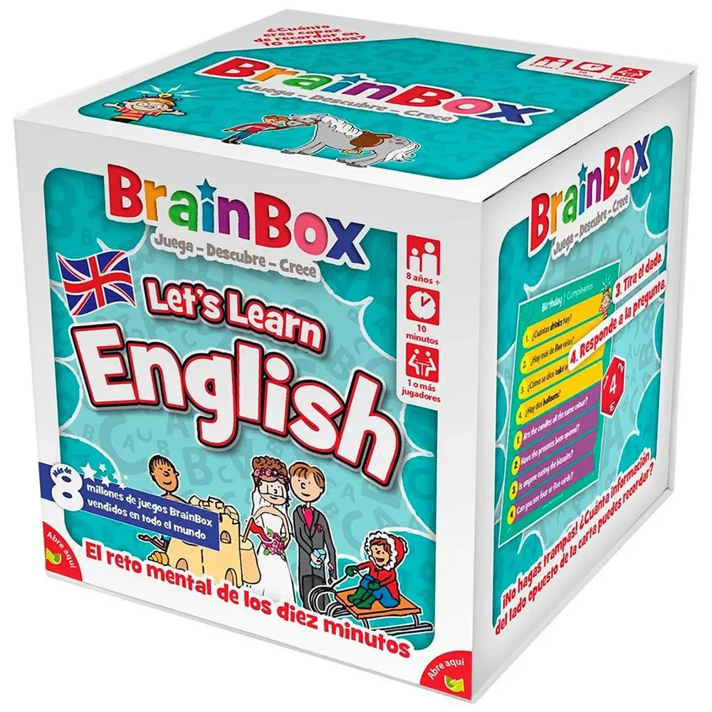 Brainbox Let´s Learn English Brädspel Spanska från Asmodee – kartong