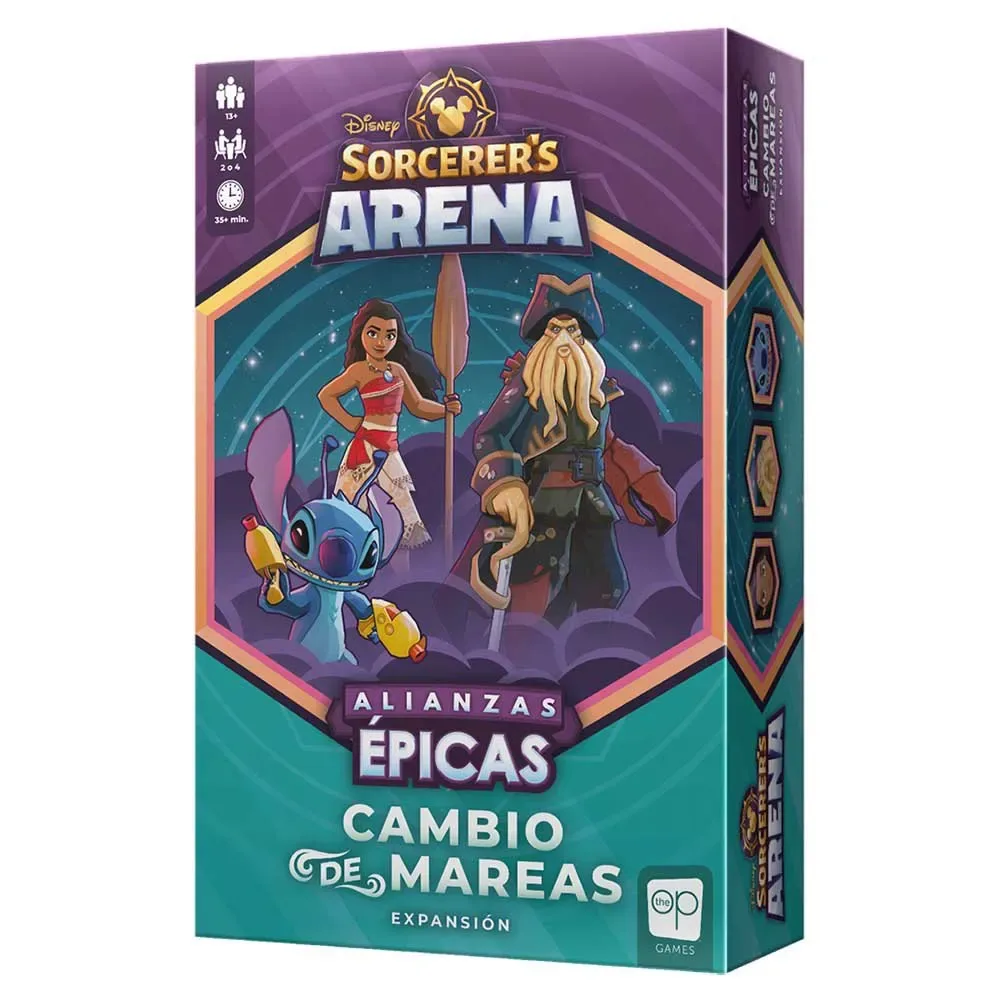 Disney Sorcerer Arena: Uitbreiding Getijdenwisseling-aanbevolen Bordspel Spaanse Versie från Asmodee – kartong