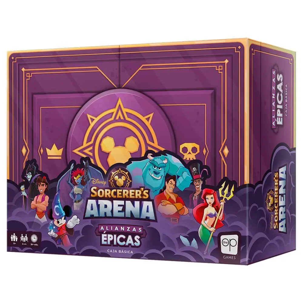 Disney Sorcerer´s Arena Epische Allianties Bordspel Spaanse Versie från Asmodee – kartong