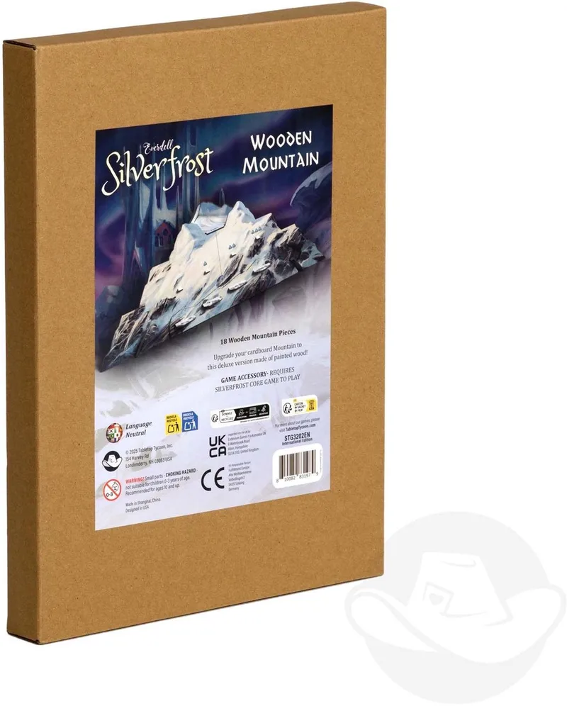 Everdell Silverfrost houten berg - bordspel accessoire. de Asmodee – boîte