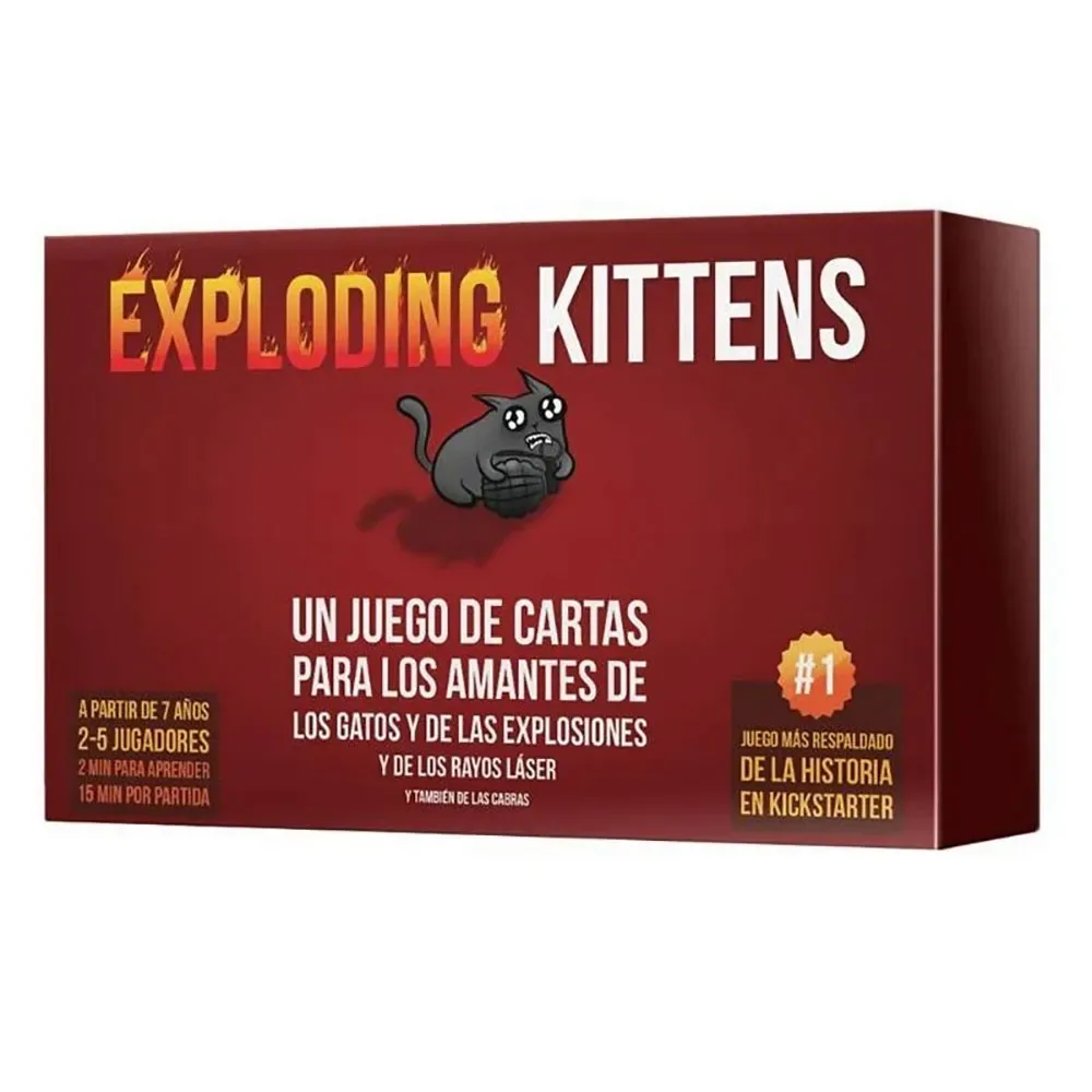 Exploding Kittens Bordspel Spaans från Asmodee – kartong