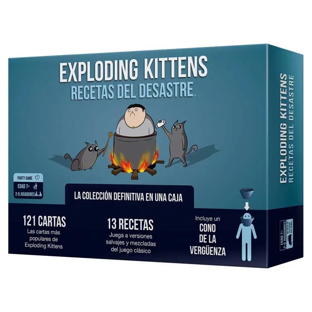 Exploding Kittens Recetas Del Desastre Kortspel Spansk Version från Asmodee – kartong