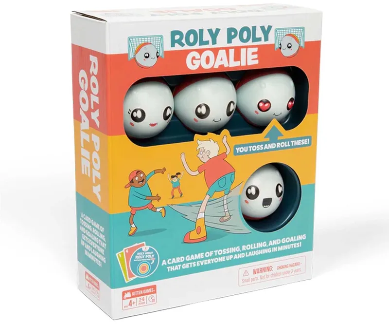 Exploding Kittens Roly Poly Goalie: Leuk kaartspel voor 2-6 spelers, vanaf 4 jaar van Asmodee – doos