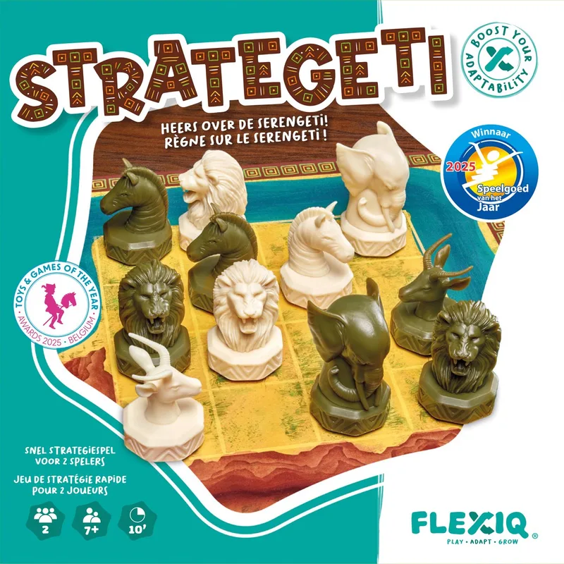 FlexIQ strategisch bordspel dieren Strategeti 2 spelers vanaf 7 jaar. de Asmodee – boîte