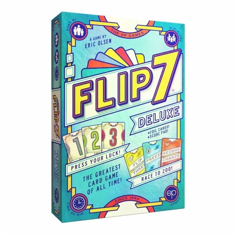 Flip 7 Deluxe Edition de Asmodee – boîte