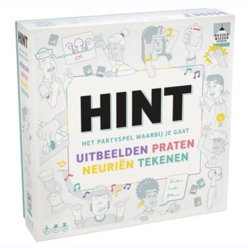 HINT! - Partyspel - Uitbeelden & Tekenen - Teams from Asmodee – box