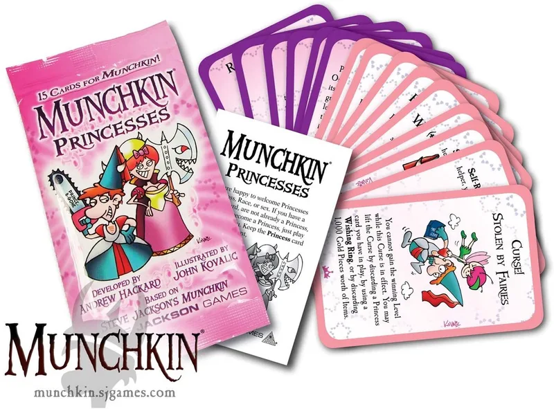 kaartspel Munchkin Princesses booster pack uitbreiding Engels. de Asmodee – boîte