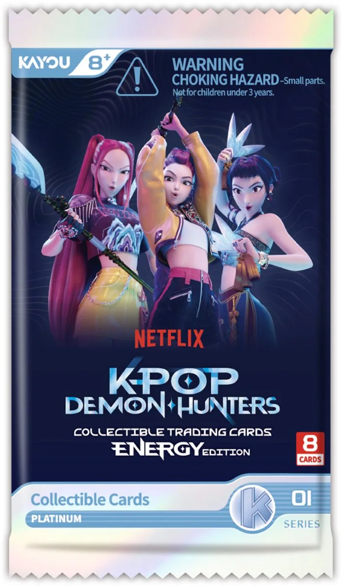 Kpop Demon Hunters verzamelkaarten Energy Edition booster. de Asmodee – boîte