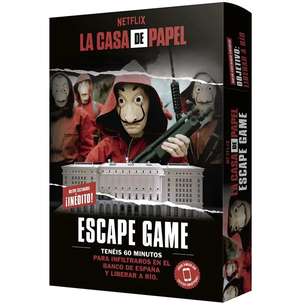 La Casa De Papel: Escape 2 Bordspel Spaanse Versie fra Asmodee – æske