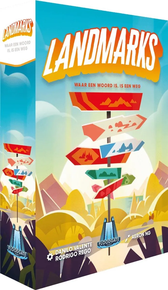 Landmarks – Nederlandstalig Woordspel vol Avontuur en Strategie – Coöperatief en Competitief Partyspel – 2 tot 10 spelers – Vanaf 10 jaar de Asmodee – boîte