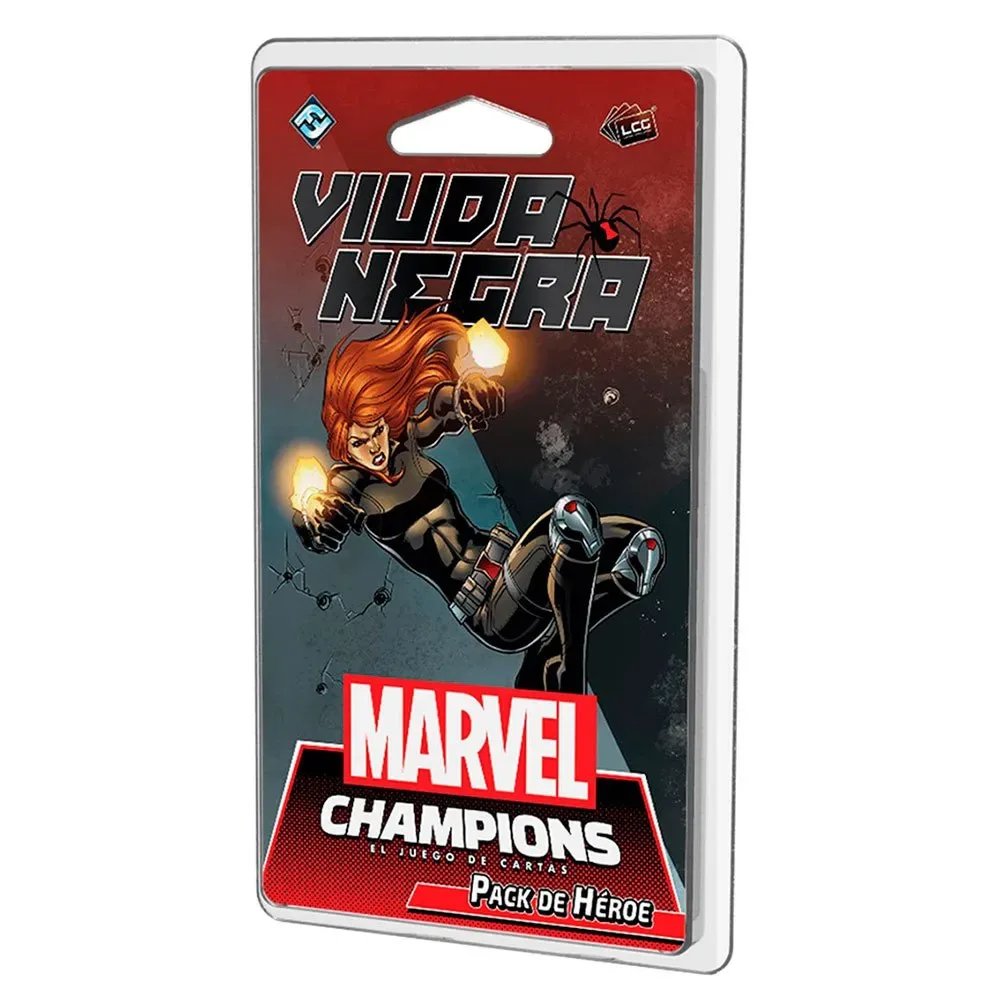 Marvel Champions Viuda Negra Kortspel Spansk Version från Asmodee – kartong