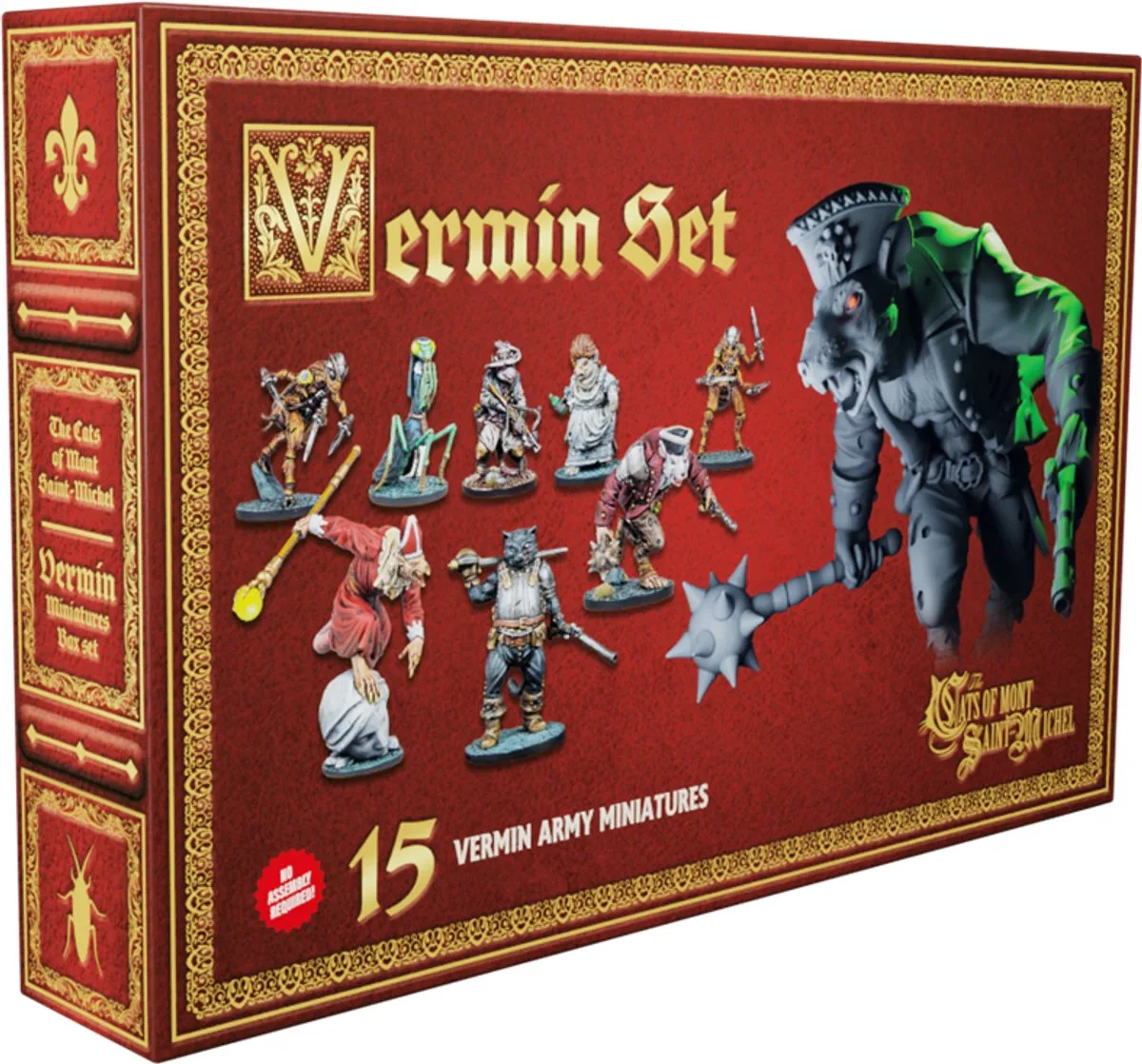 miniaturen speelgoed The Cats of Mont Saint Michel Vermin set 15 stuks. van Asmodee – doos