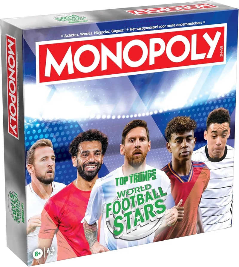 Monopoly bordspel World Football Stars voetbal editie - 2 tot 6 spelers - Vanaf 8 jaar - WK de Asmodee – boîte