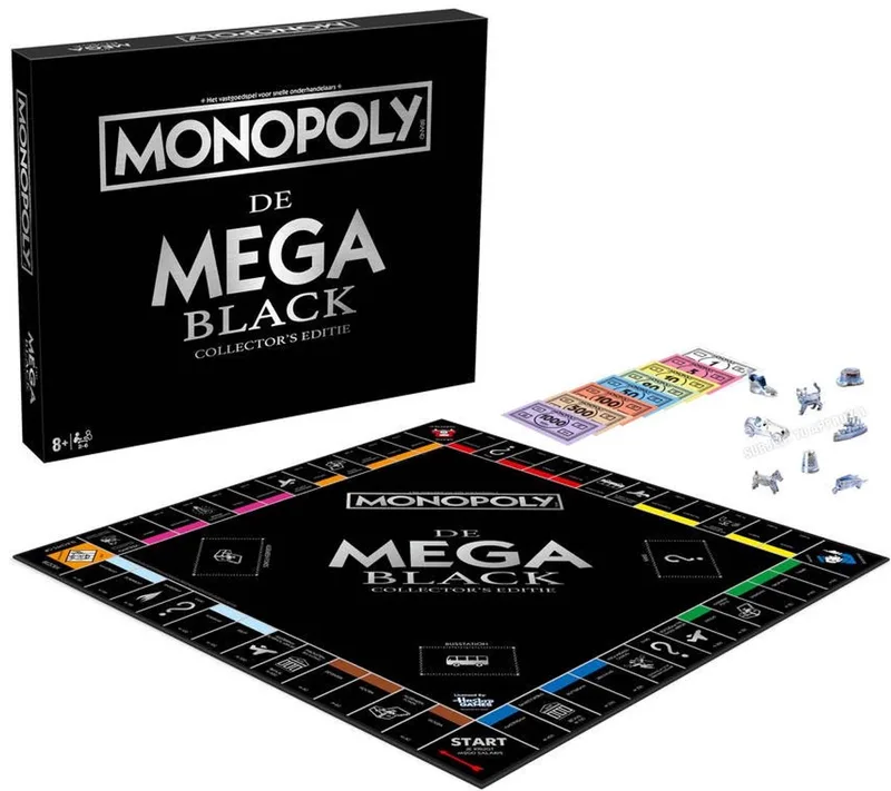 Monopoly Mega Black Collector's Editie bordspel Nederland. fra Asmodee – æske