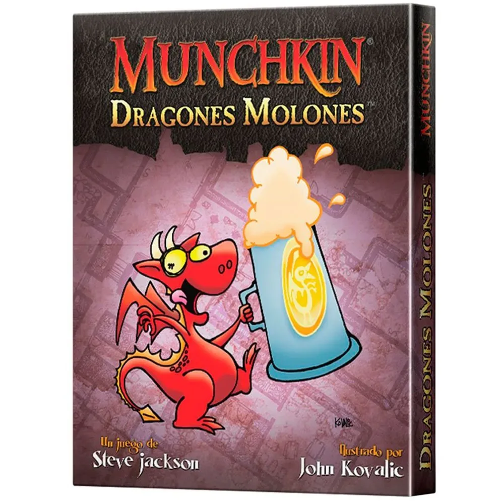 Munchkin Dragones Molones Bordspel Spaans från Asmodee – kartong