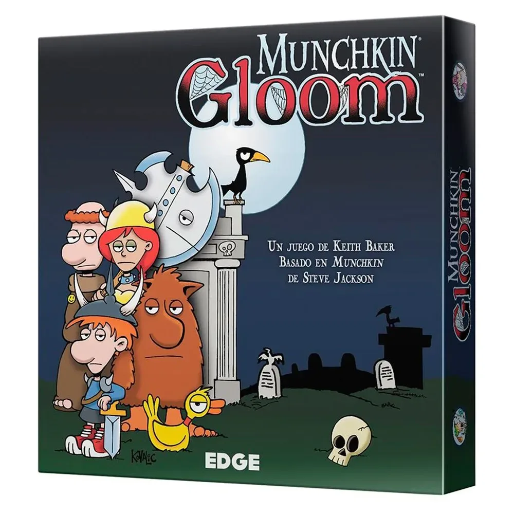 Munchkin Gloom Bordspel Spaans från Asmodee – kartong