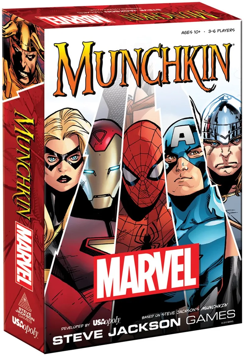 Munchkin Marvel - EN de Asmodee, édition Multicolor – boîte