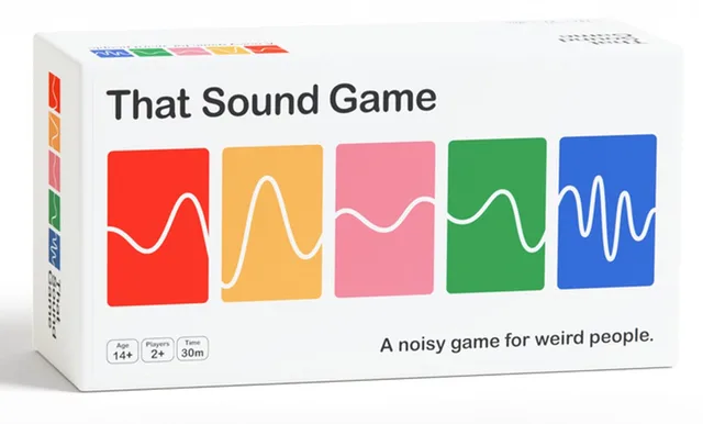 partyspel That Sound Game kaartspel voor volwassenen en kinderen.