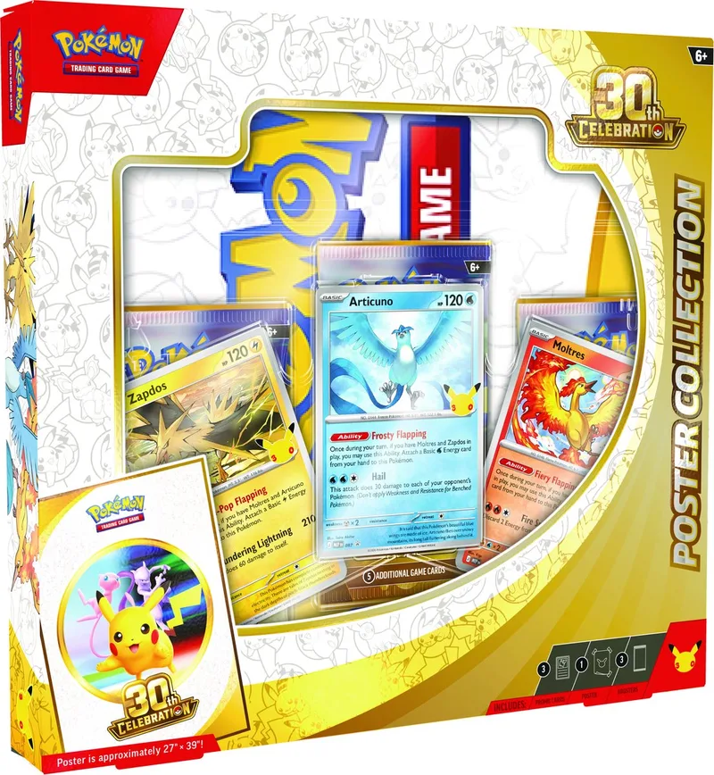 Pokémon TCG: 30th Anniversary - Poster Collection van Asmodee – doos