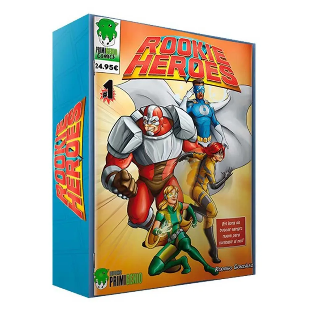 Rookie Heroes Kortspel Spansk Version från Asmodee – kartong