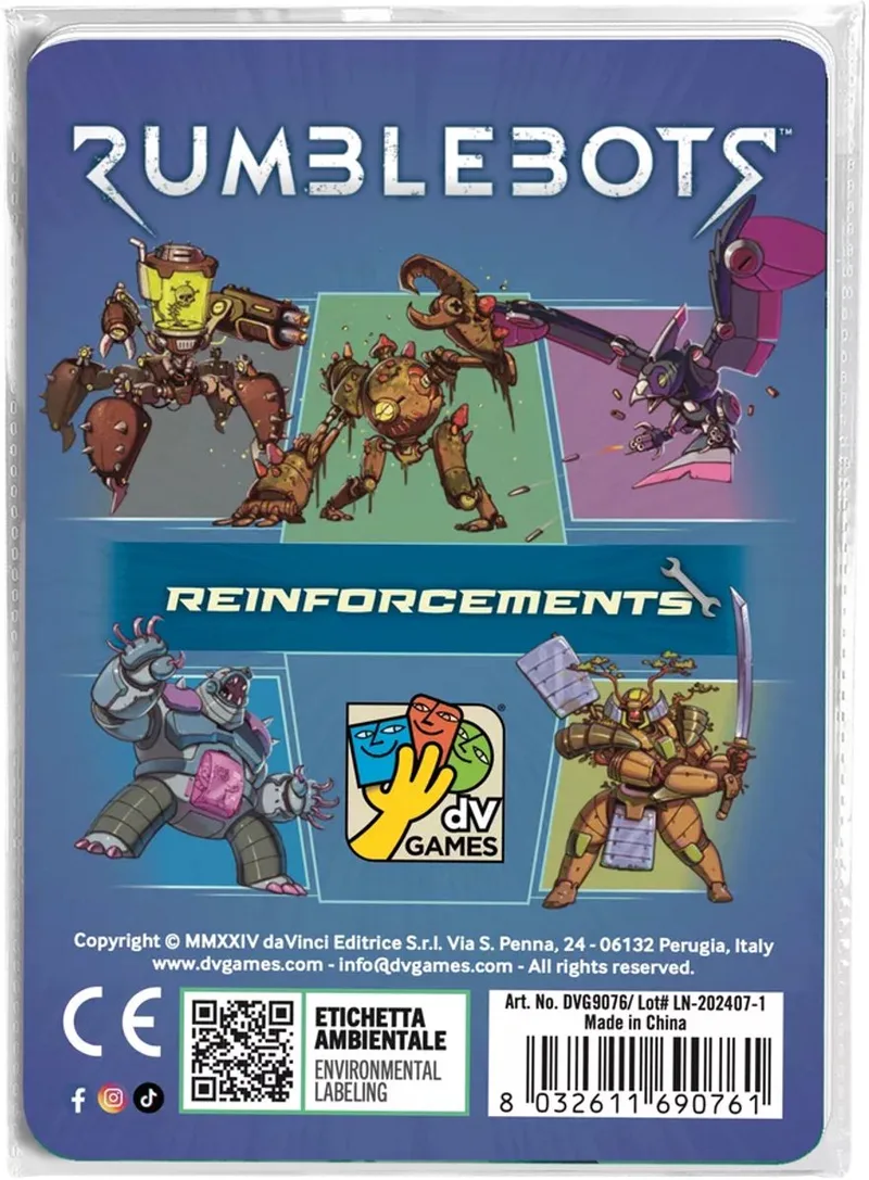Rumblebots Reinforcements Bordspel de Asmodee – boîte