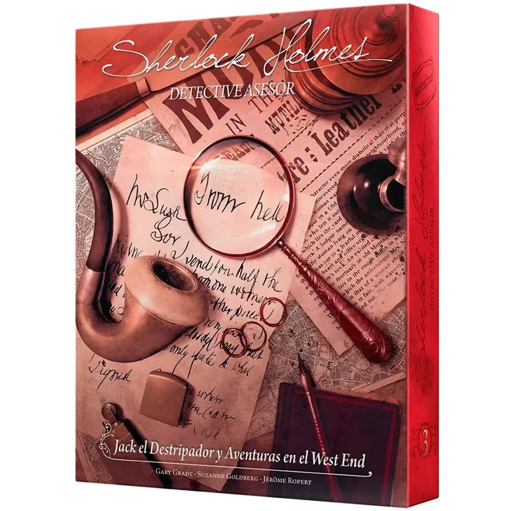 Sherlock Holmes: Jack El Destripador Bordspel Spaans från Asmodee – kartong