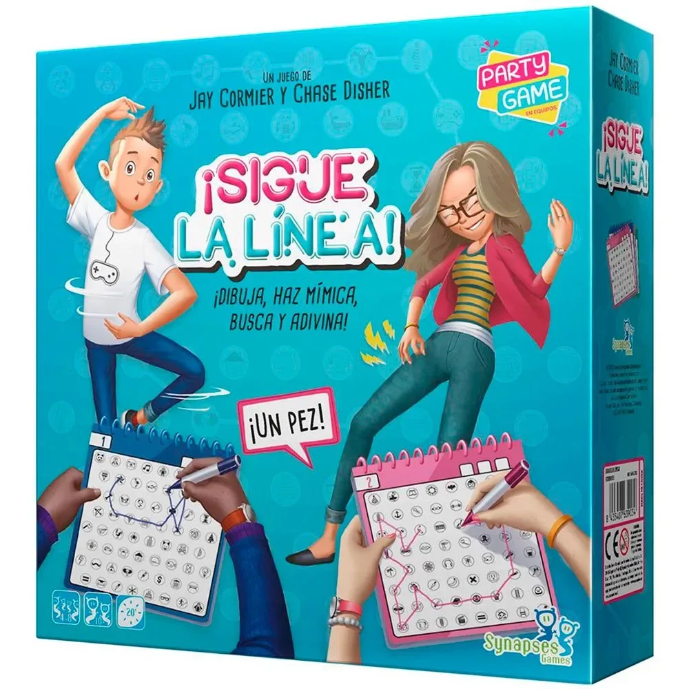 Sigue La Línea! Brädspel Spanska från Asmodee – kartong