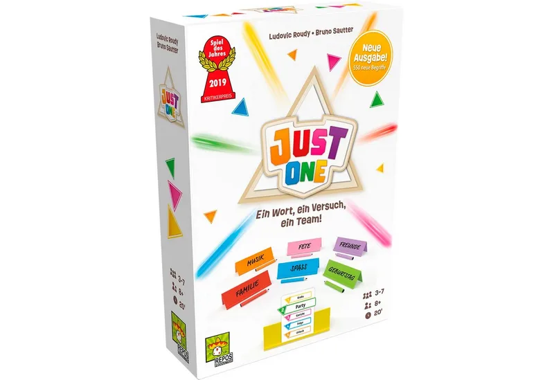 Spiel Asmodee Just One, Partyspiel, (Spiel des Jahres von Asmodee, Ausgabe Bunt – Schachtel