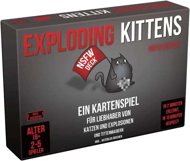Spiel Exploding Kittens NSFW Edition - Ein Kartenspiel (Grundspiel fra Asmodee – æske