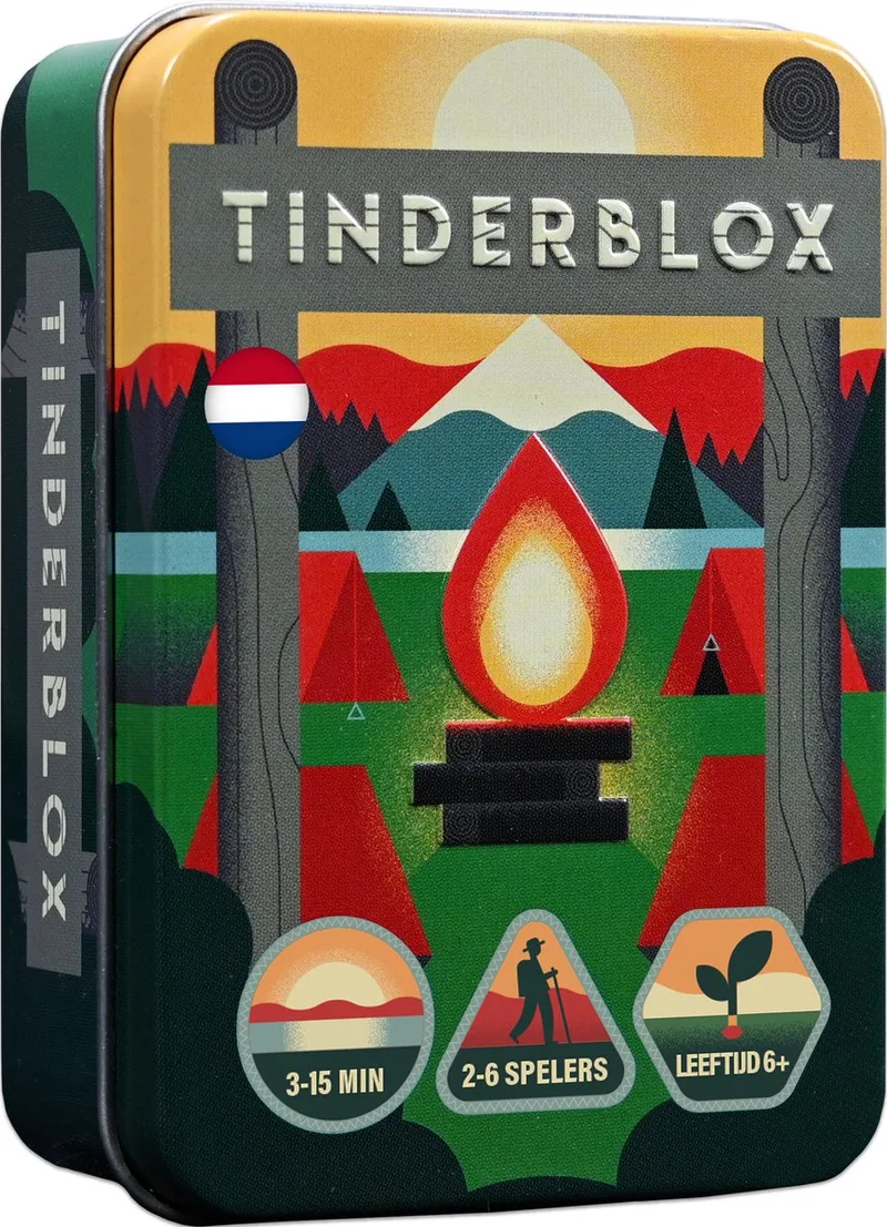 Tinderblox - Snel & Spannend - Compact Gezelschapsspel from Asmodee – box