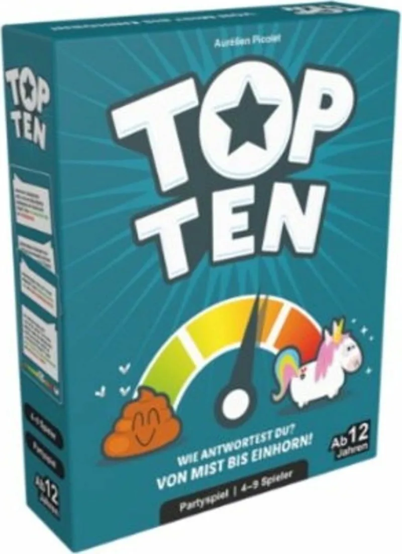 Top Ten. de Asmodee – boîte