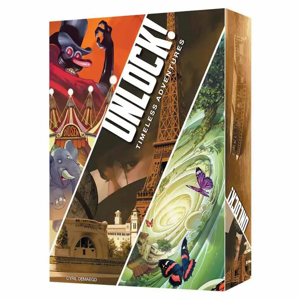 Unlock! Timeless Adventures Bordspel Spaans från Asmodee – kartong