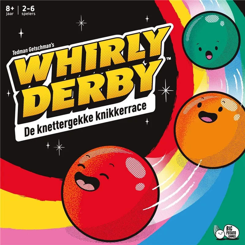 Whirly Derby – Strategisch knikkerspel | Spannend familiespel voor tactiek & actie från Asmodee – kartong