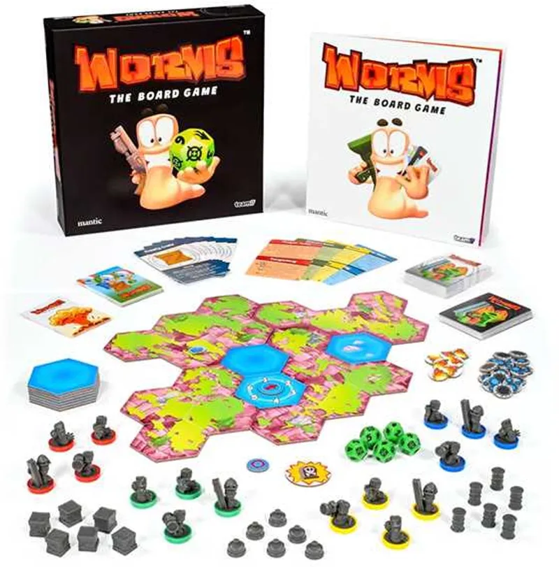Worms: The Board Game från Asmodee – kartong
