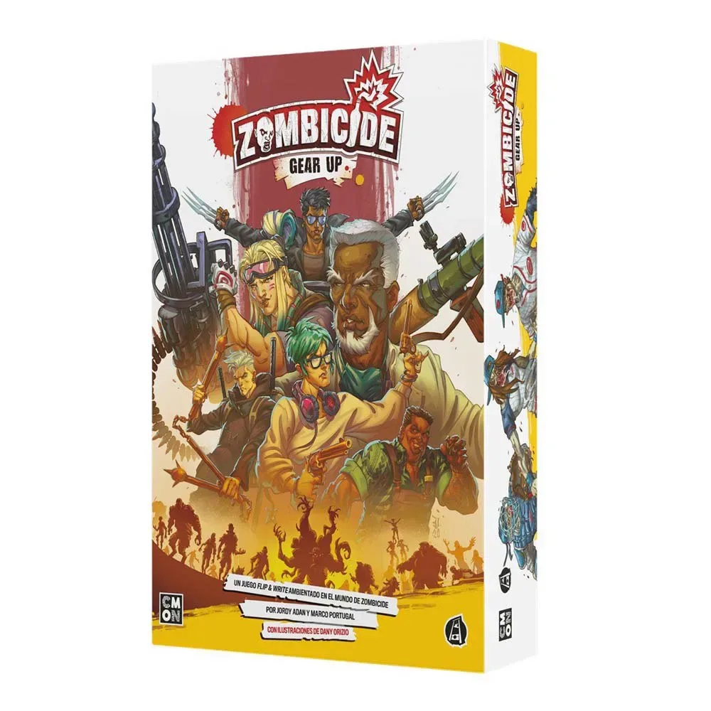 Zombicide Gear Up Bordspel Spaanse Versie från Asmodee – kartong