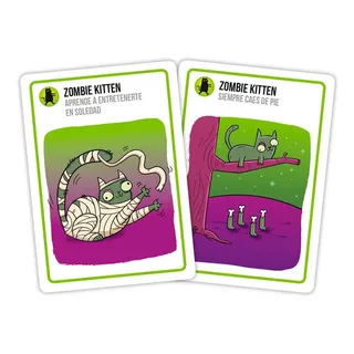 Jeu De Société Exploding Kittens Zombie Kittens de Asmodee – boîte 3 sur 4