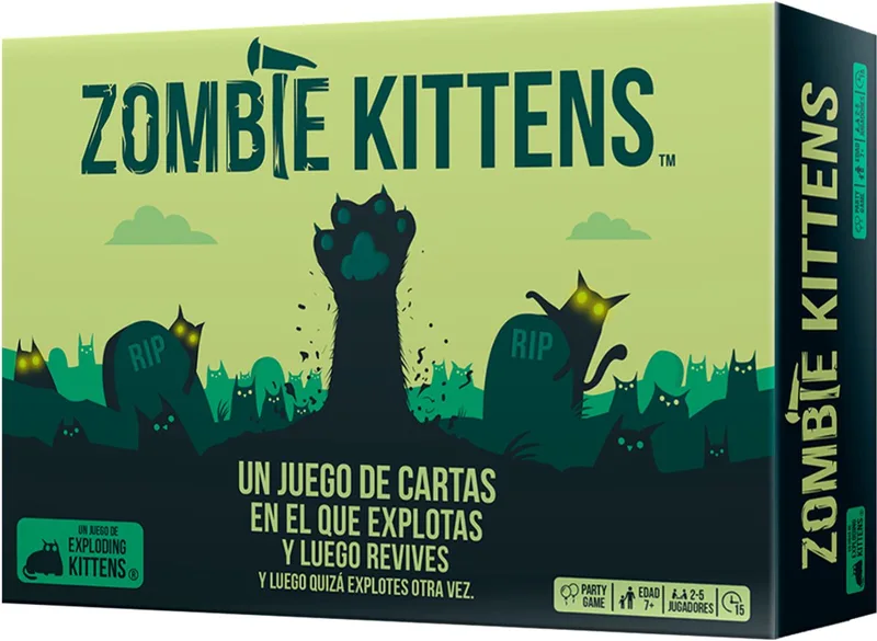 Zombie Kittens, Bordspel, Strategie, 7 jaar, 15 min, Familiespel från Asmodee – kartong