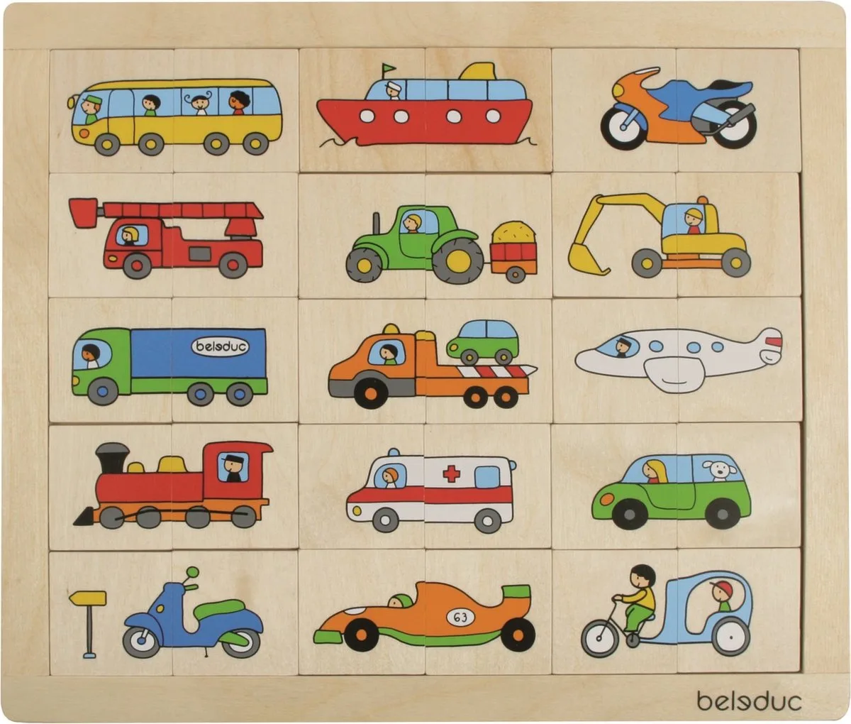 Match & Mix Transport von Beleduc, Ausgabe Mehrfarbig – Schachtel