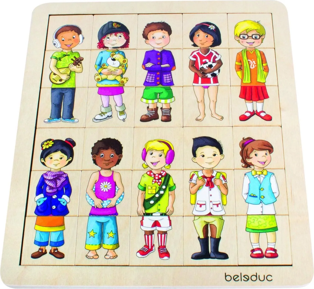 Kombiniere & Mische Kinderpuzzle von Beleduc, Ausgabe Mehrfarbig – Schachtel