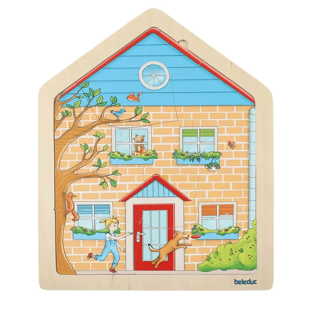 Ebenen-haus-puzzle von Beleduc – Schachtel