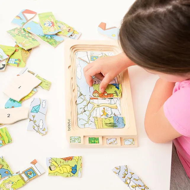 Layer Puzzle 4 Seasons Holz von Beleduc – Schachtel