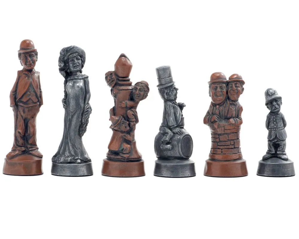 Metalen Schaakstukken - Filmsterren van Berkeley Chess – doos