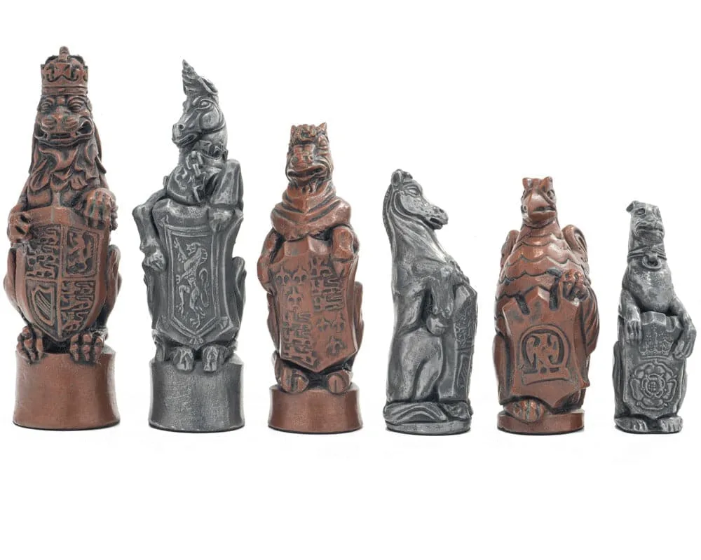 Royal Beast metalen schaakstukken van Berkeley Chess – doos