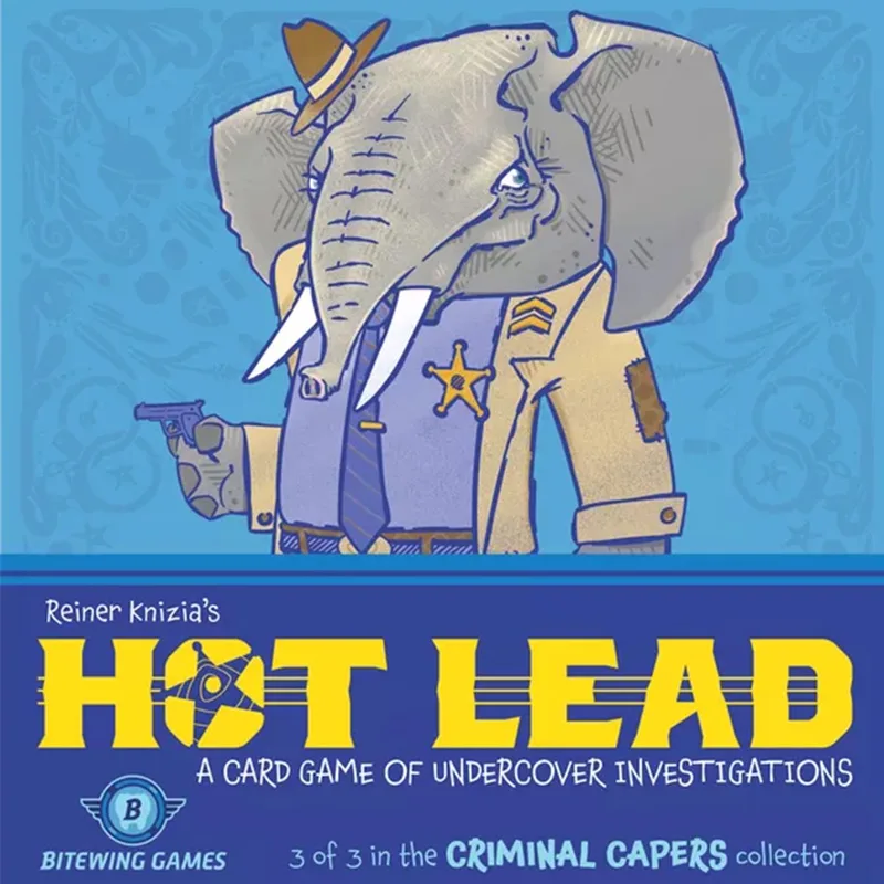 Hot Lead - Engelstalig Strategisch Kaartspel met Bieden, Press-Your-Luck en Crimineel Thema de Bitewing Games – boîte