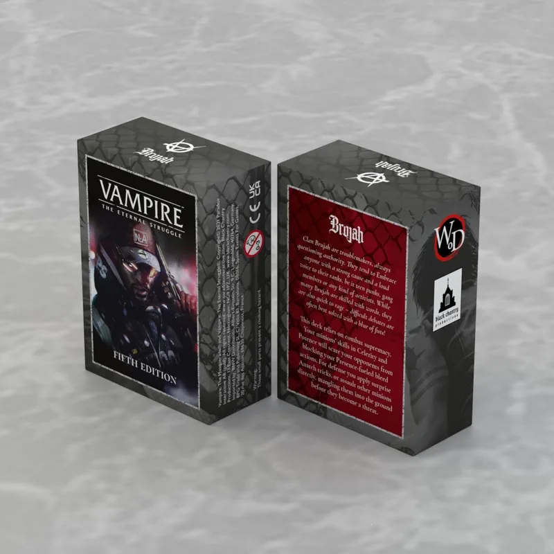 Vampire The Eternal Struggle Brujah Preconstructed Deck von Black Chantry Productions – Schachtel