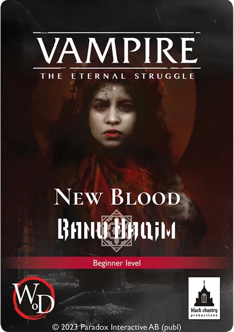Vampire The Eternal Struggle New Blood Banu Haqim de Black Chantry Productions – boîte