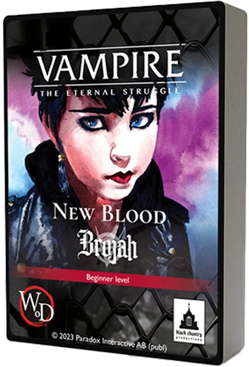 Vampire The Eternal Struggle New Blood Brujah fra Black Chantry Productions – æske