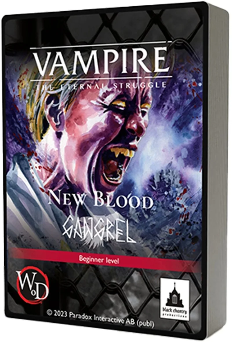 Vampire The Eternal Struggle New Blood Gangrel de Black Chantry Productions – boîte