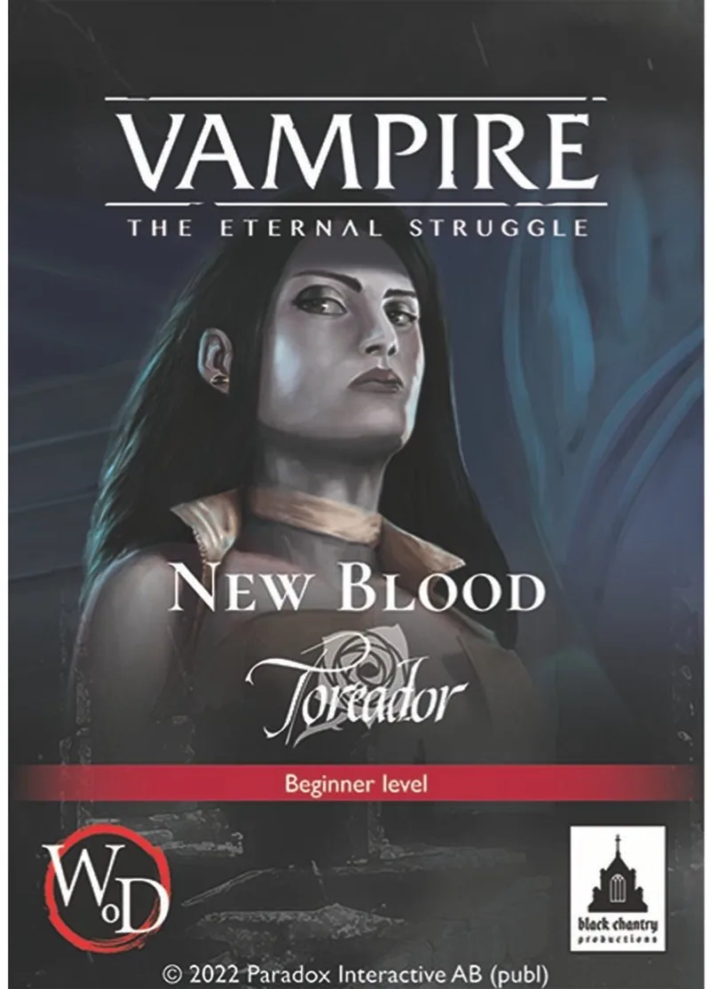 Vampire The Eternal Struggle New Blood Toreador de Black Chantry Productions – boîte